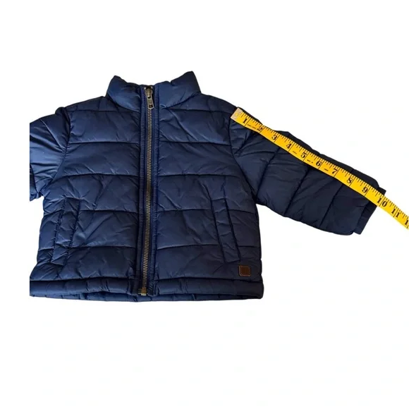Janie and Jack Navy Blue Toddler Puffer Jacket Size 12-18 Months - Picture 6 of 12